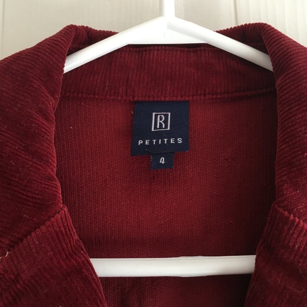 Funky Red Corduroy Jacket - Picture 3 of 3